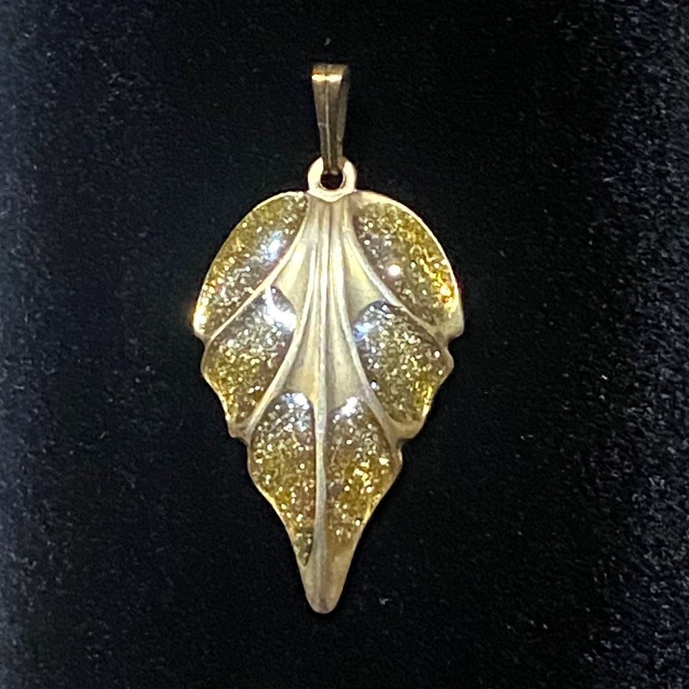 Gold Leaf Pendant